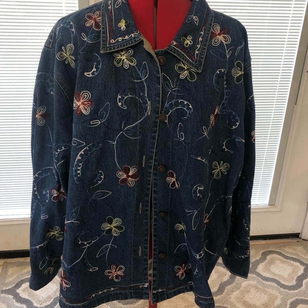 Embroidered Denim Jacket